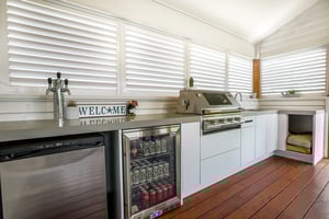 Image of Outdoor Kitchen with BBQ 