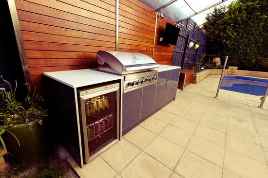 Outdoor Kitchen BBQ Setup