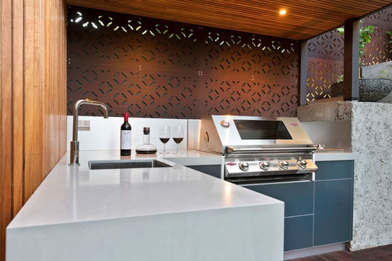 Beefeater Signature 3000SS Matte Steel Grey Corian Ash Concrete Outdoor Kitchen Ascot Vale 3 (Custom)