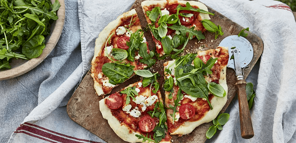 Fresh herbs and greenery on your pizza