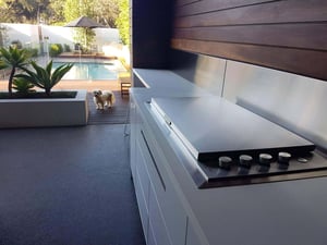 Brilliant White Outdoor Kitchen - Blairgowrie VIC