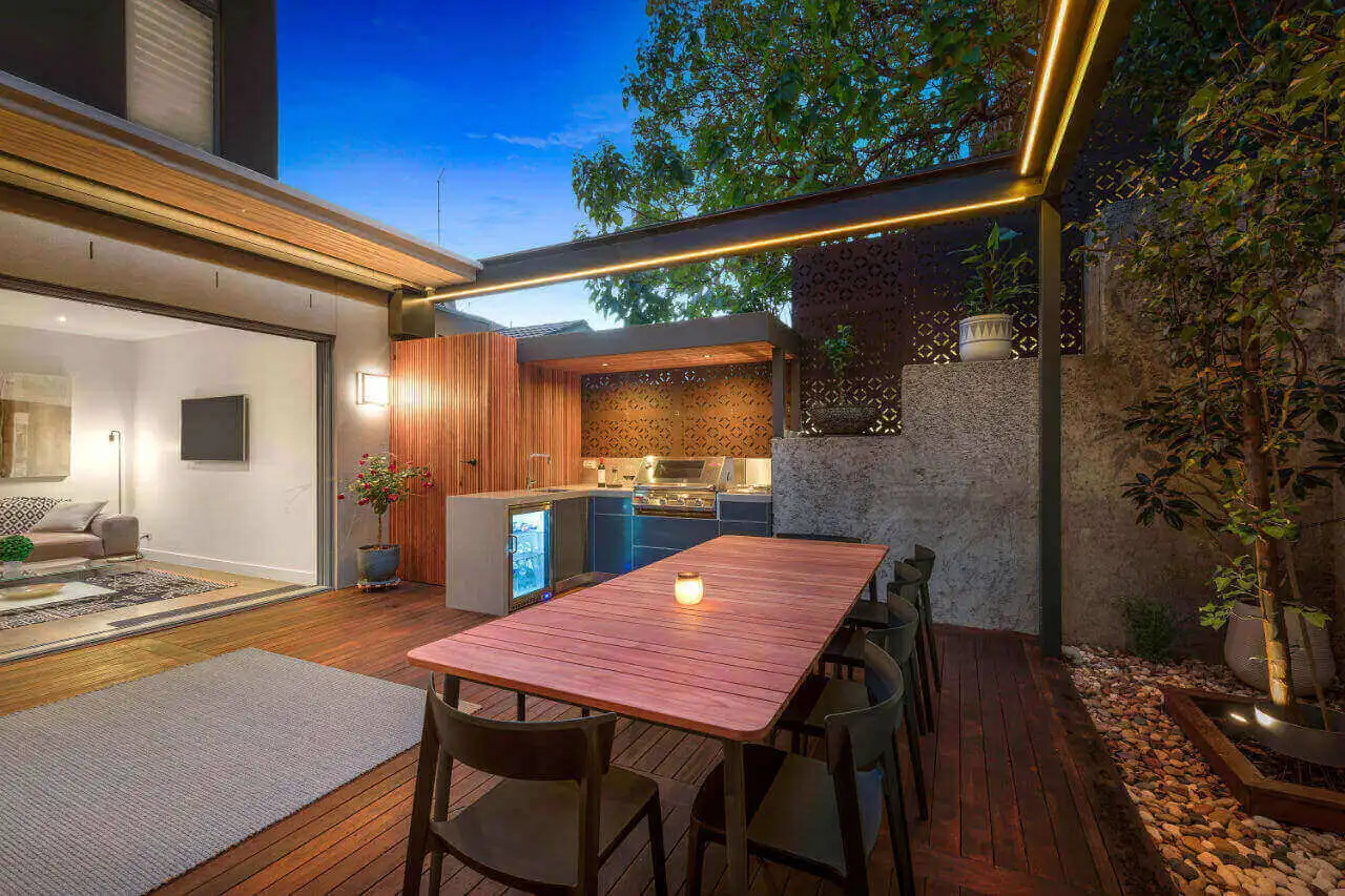 34-LimeTree Alfresco Beefeater Signature 3000SS Matte Steel Grey Corian Ash Concrete Outdoor Kitchen Ascot Vale 6 (Custom)