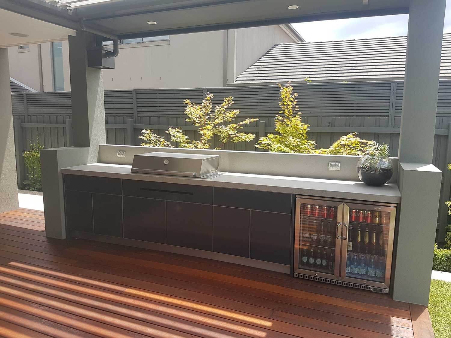 Beefeater Proline Steel Grey Dekton Strato Outdoor Kitchen