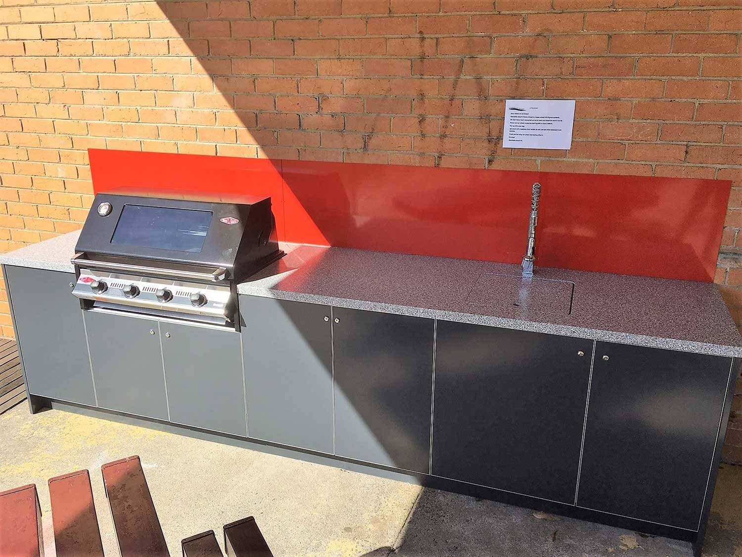 Beefeater Signature 3000E Iron Grey Corian Platinum Outdoor Kitchen