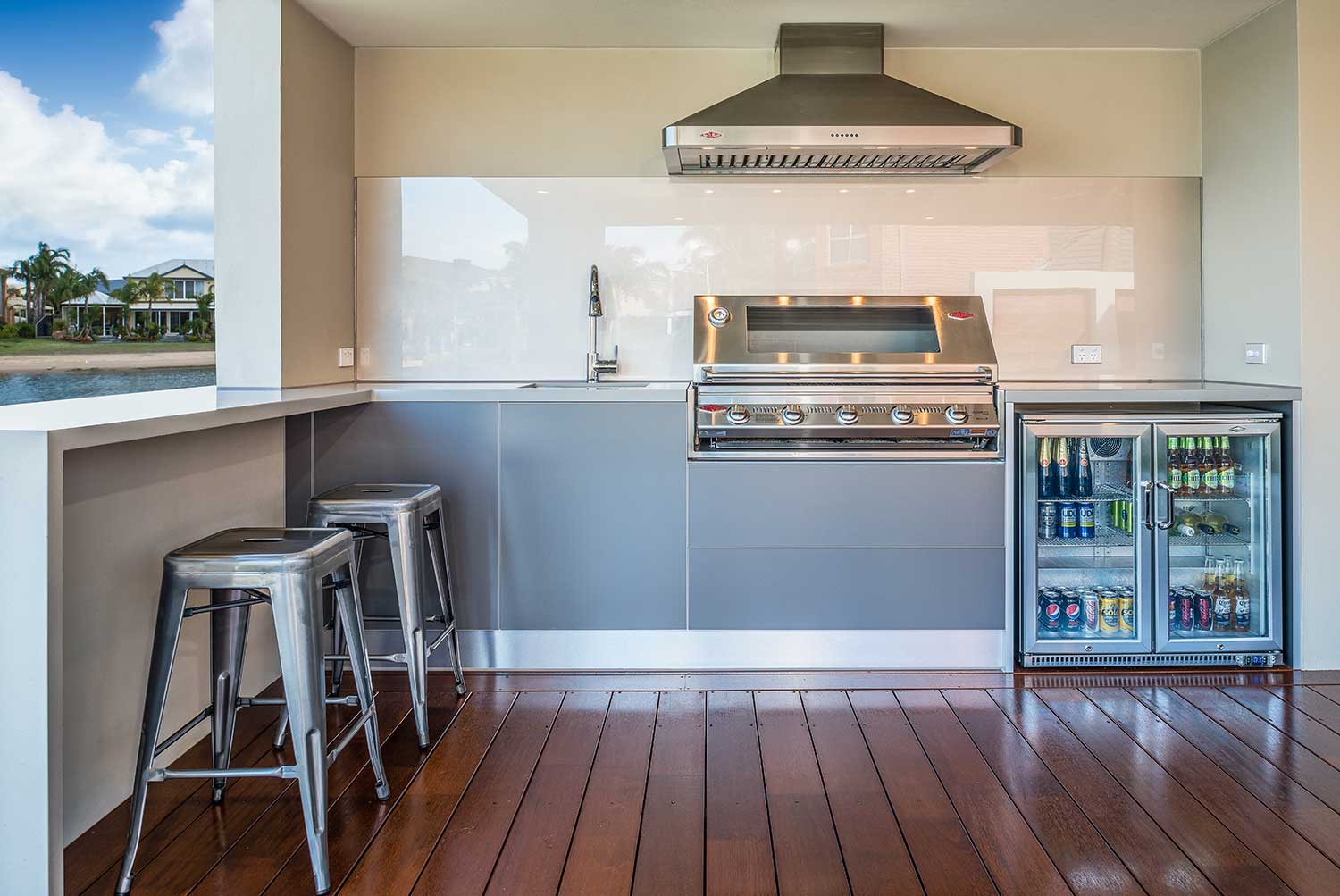 Outdoor Kitchen Grey 