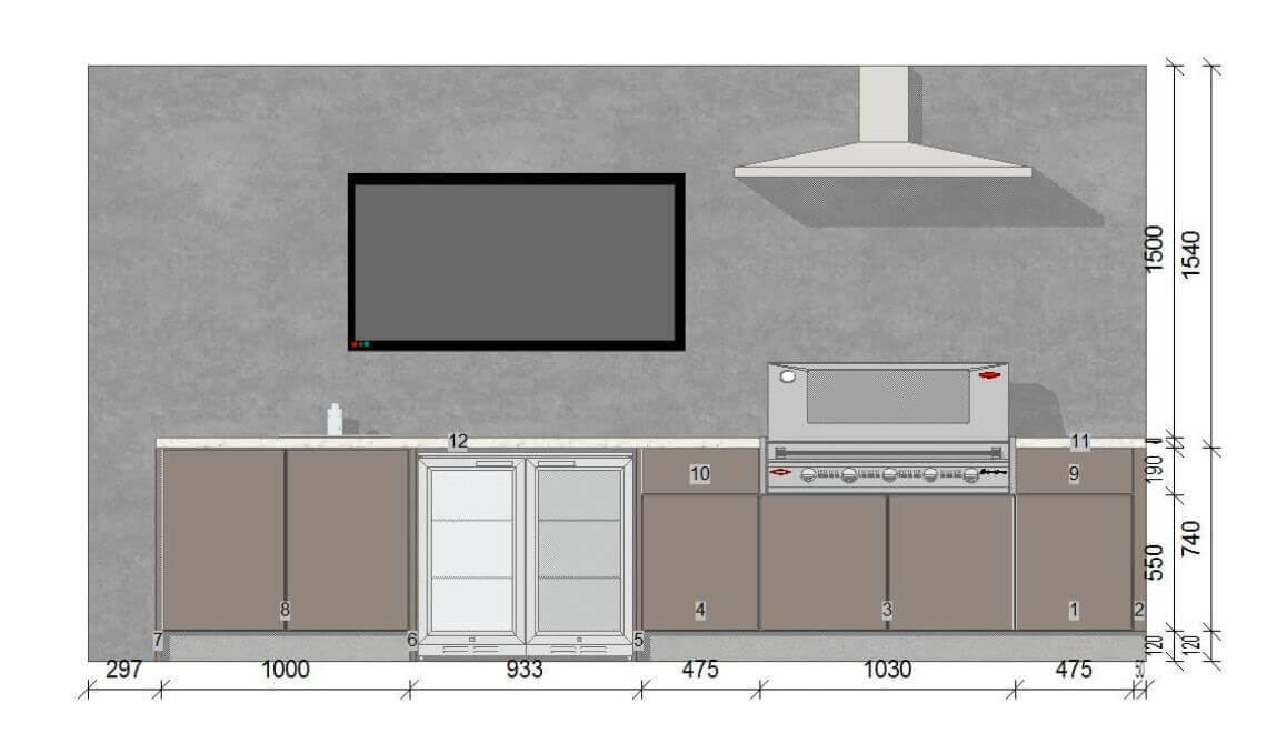 Outdoor Kitchen Layout