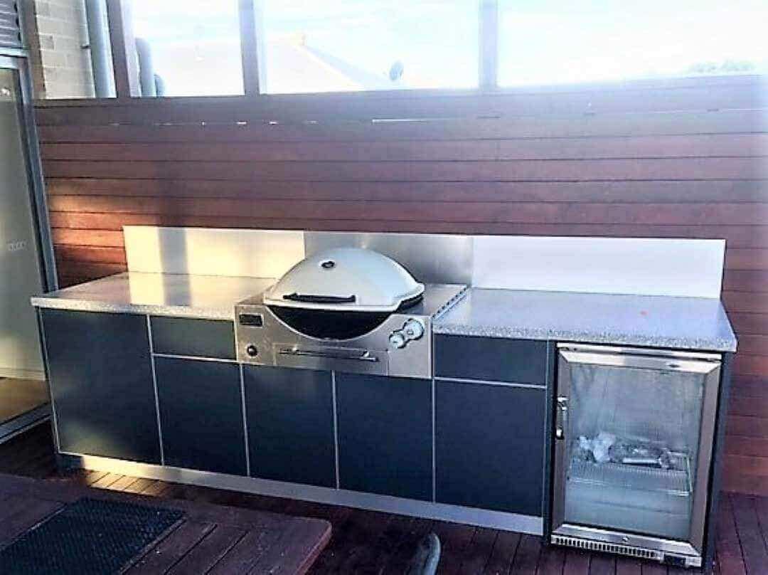 Wber Q3600 Built In Outdoor Kitchen Wonthaggi by LimeTree Alfresco