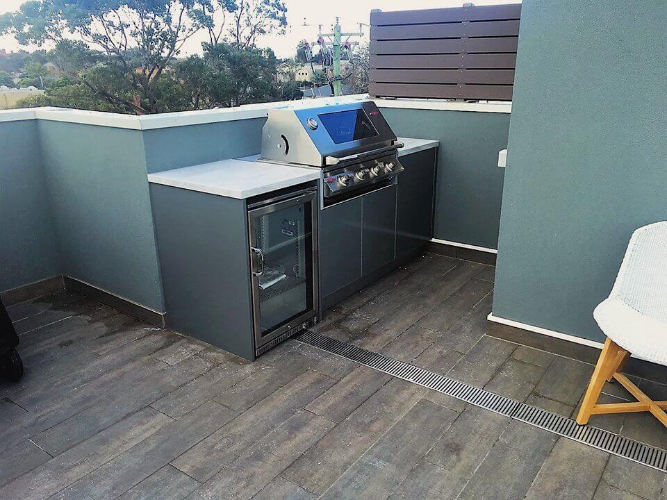 Outdoor Kitchen BBQ- grey 